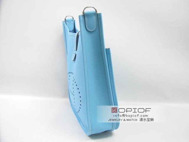 エルメス エヴリン スーパーコピー(トロワ)PMヴォーエプソン セレスト(金具シルバー) her122